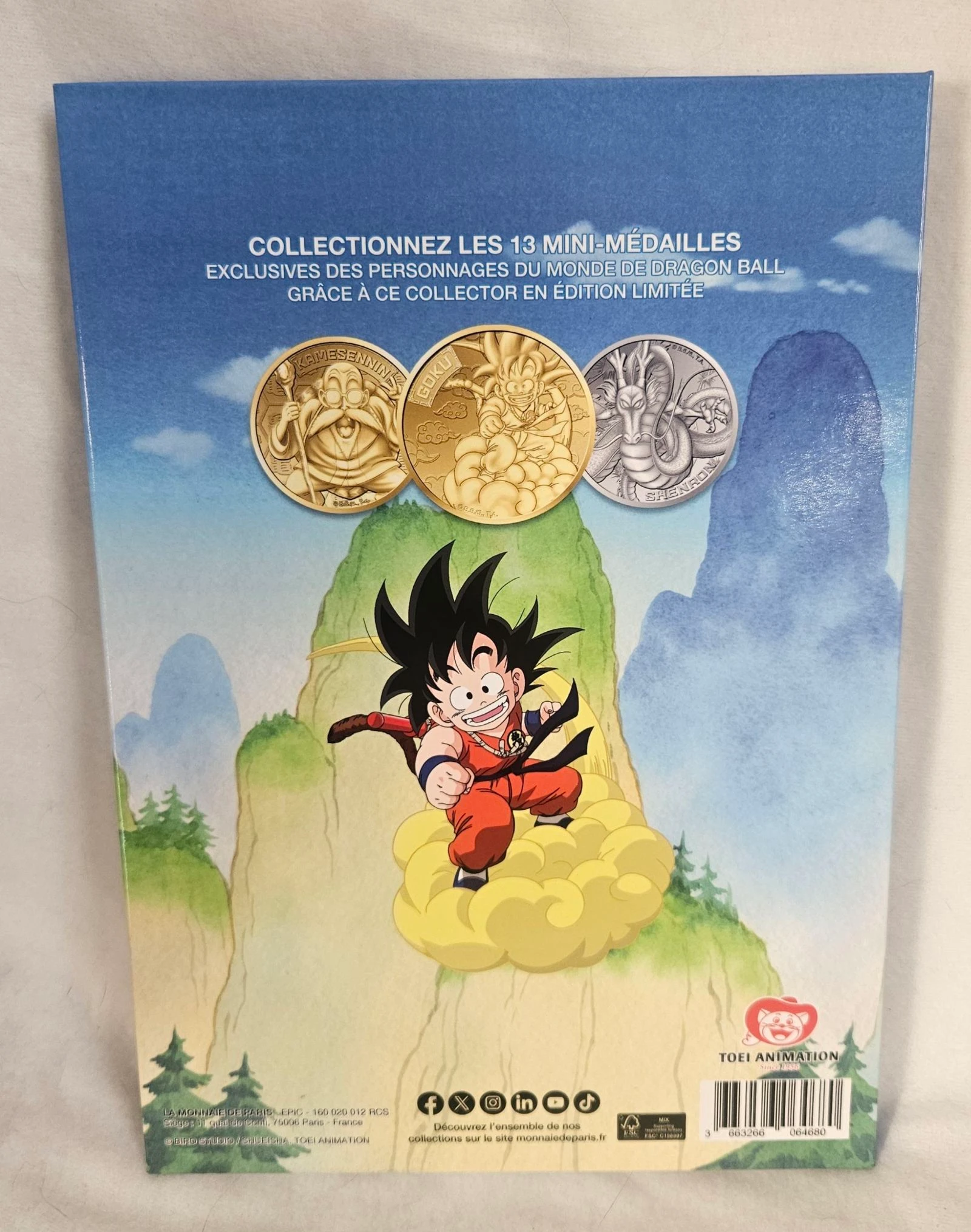 Complet Classeur avec toutes les mini médailles Dragon Ball Monnaie de Paris – photo 3